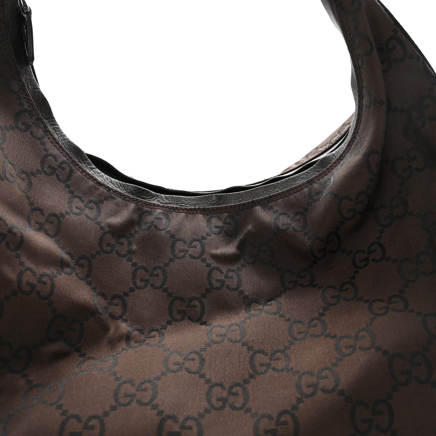 Nylon Monogram Hobo Dark Brown