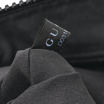 Nylon Monogram Small Flat Messenger Bag Black