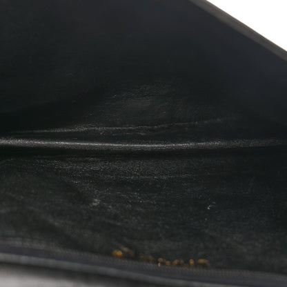 Lambskin Quilted Diamond CC Flap Black