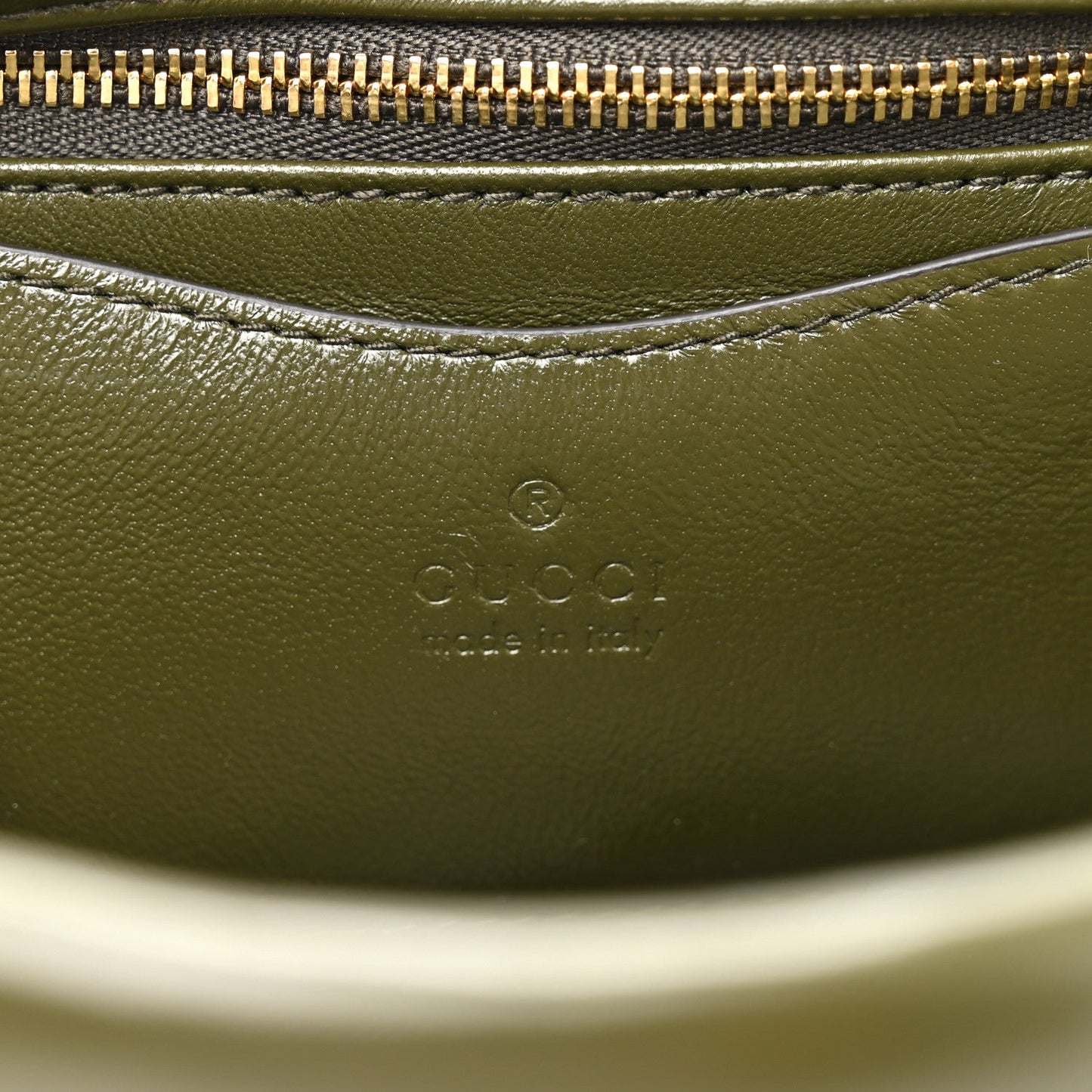 Lambskin Mini GG Milano Top Handle Shoulder Bag Green
