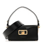Shiny Calfskin Nano Pencil Bag Black