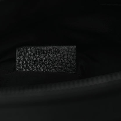 Nylon Jacquard Check Belt Bag Black