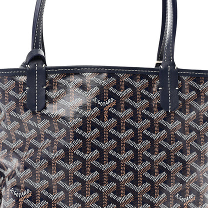 Goyardine Reversible Mini Anjou Navy