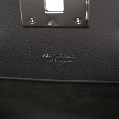 Calfskin Medium Studio Soft Bag Grey