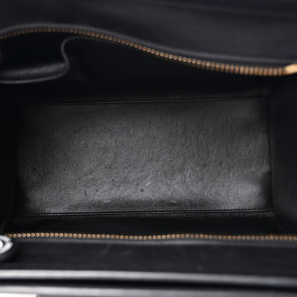 Canvas Smooth Calfskin Micro Tri-Color Luggage Carmin