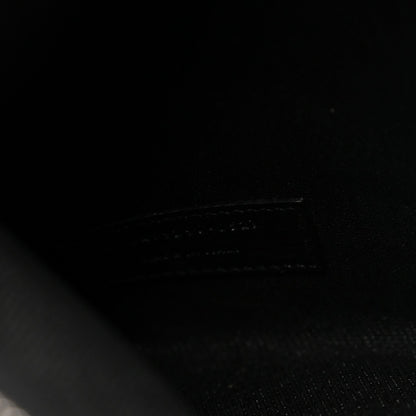 Linen Calfskin Rive Gauche Tote Black