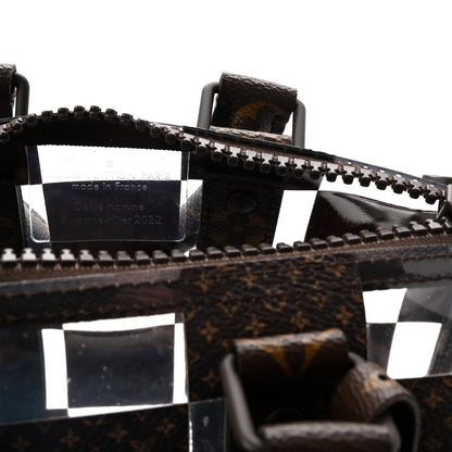 PVC Monogram Chess Keepall Bandouliere 25