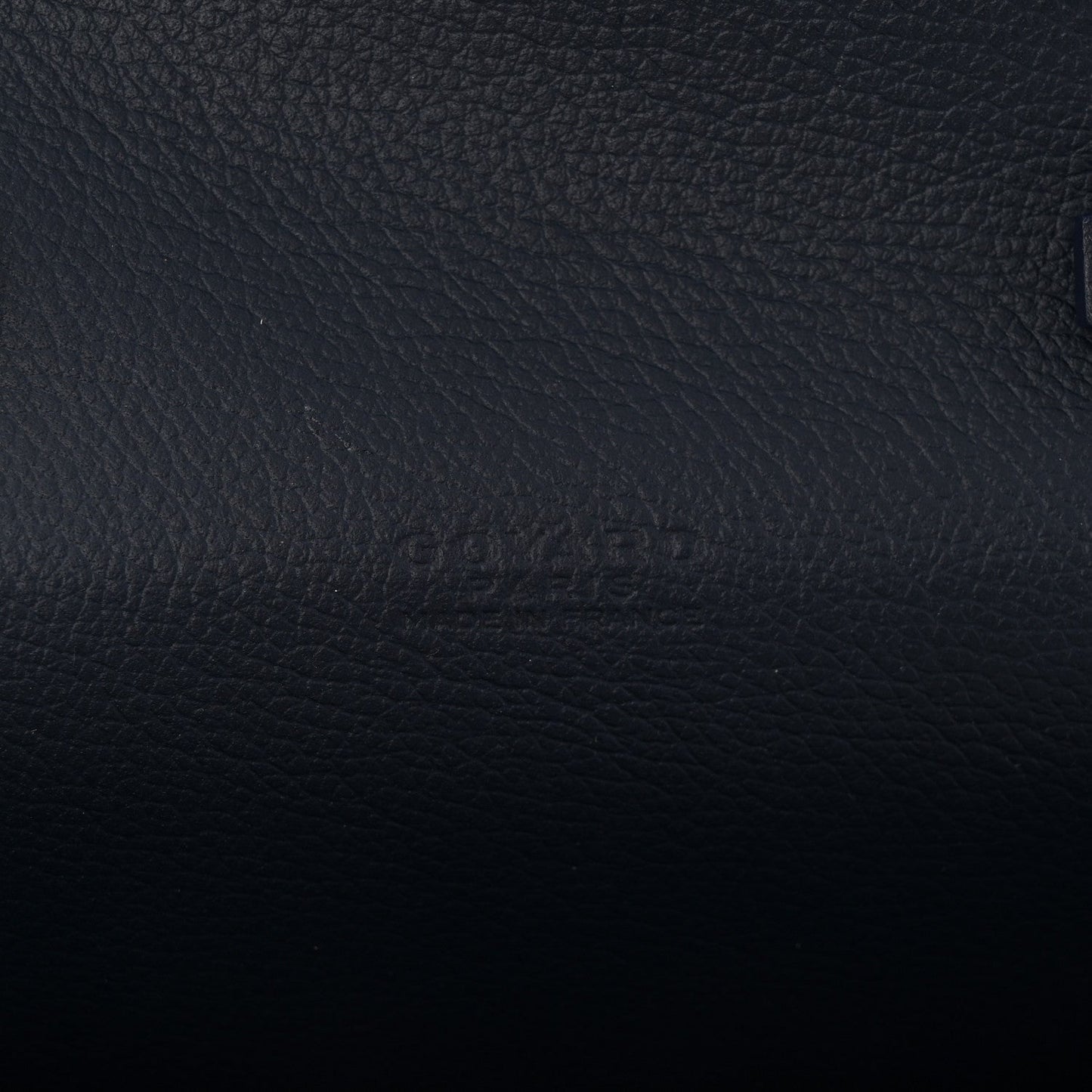 Goyardine Calfskin Chypre Wallet Pouch Navy