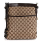 Monogram Braided Shoulder Bag Brown