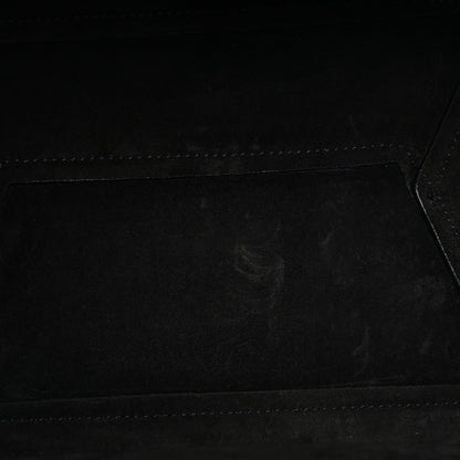 Soft Grained Calfskin Sangle Bucket Bag Black