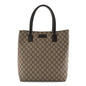 GG Plus Monogram Small Vertical Tote Dark Brown