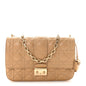 Lambskin Cannage Medium Miss Dior Flap Beige