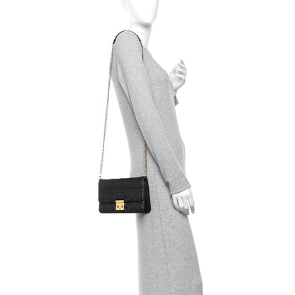 Lambskin Cannage Miss Dior Promenade Pouch Black