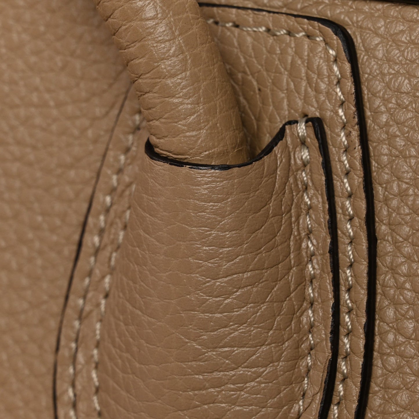 Drummed Calfskin Micro Luggage Dune