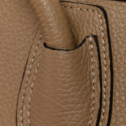 Drummed Calfskin Micro Luggage Dune