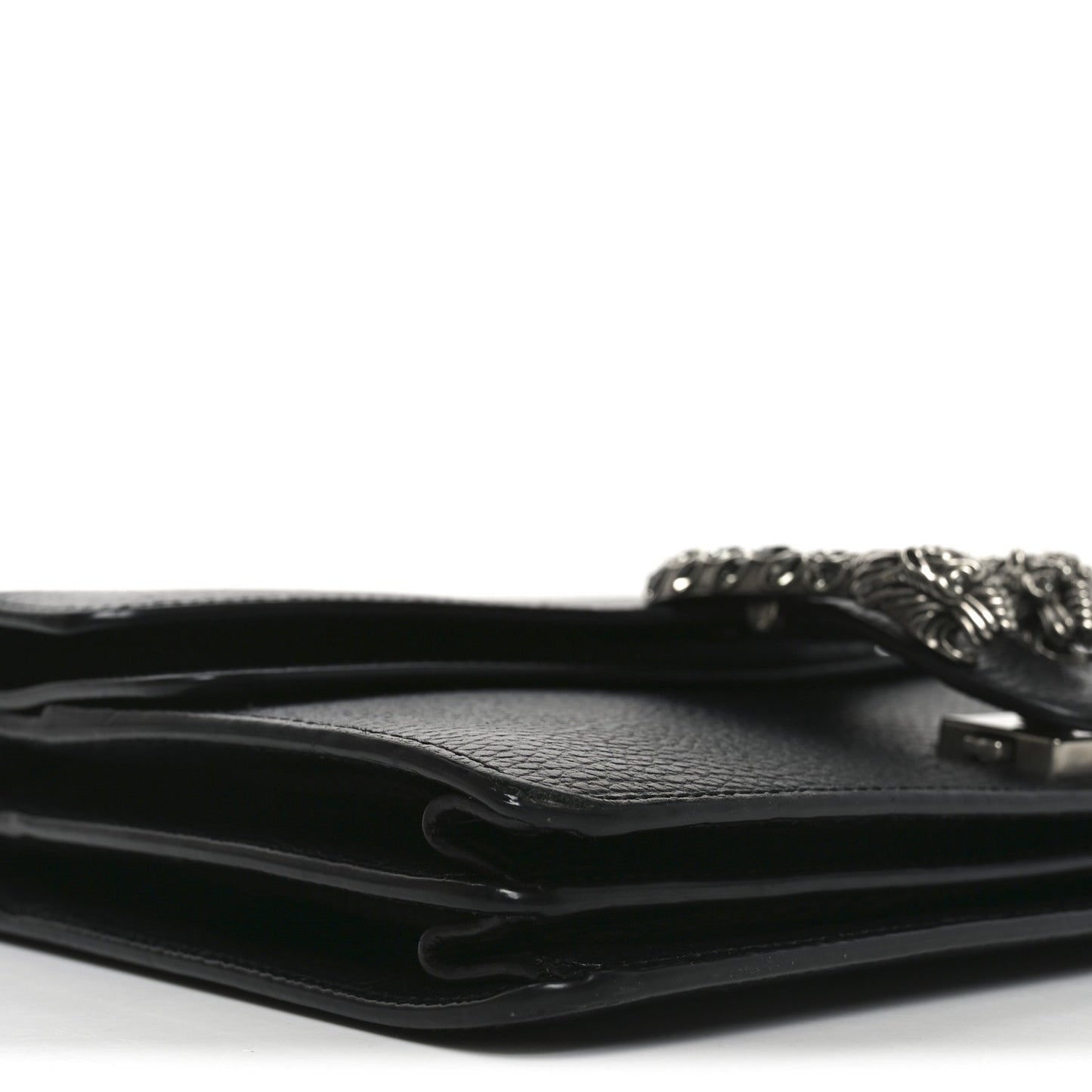 Pebbled Calfskin Small Dionysus Shoulder Bag Black