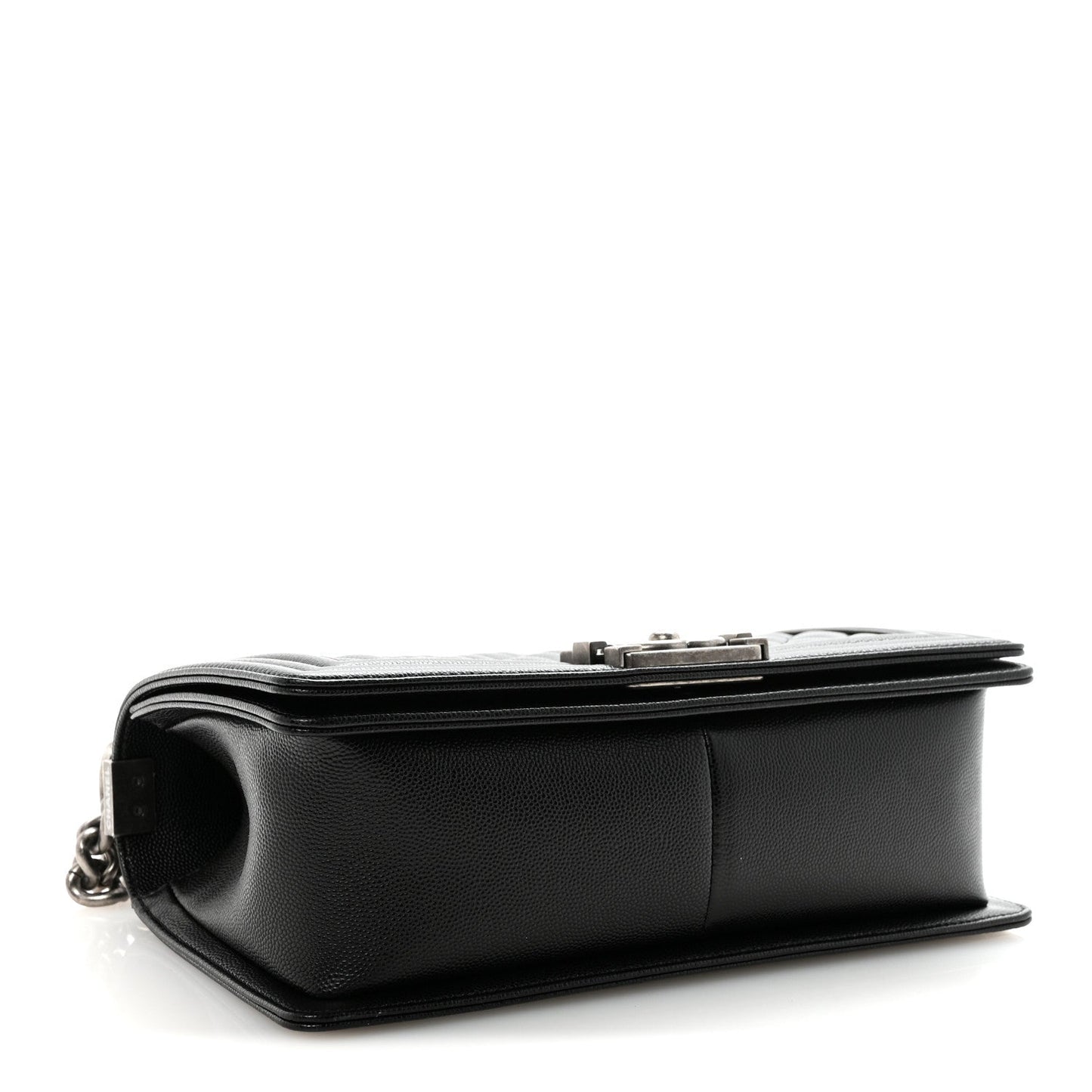 Caviar Quilted Medium Boy Flap Black
