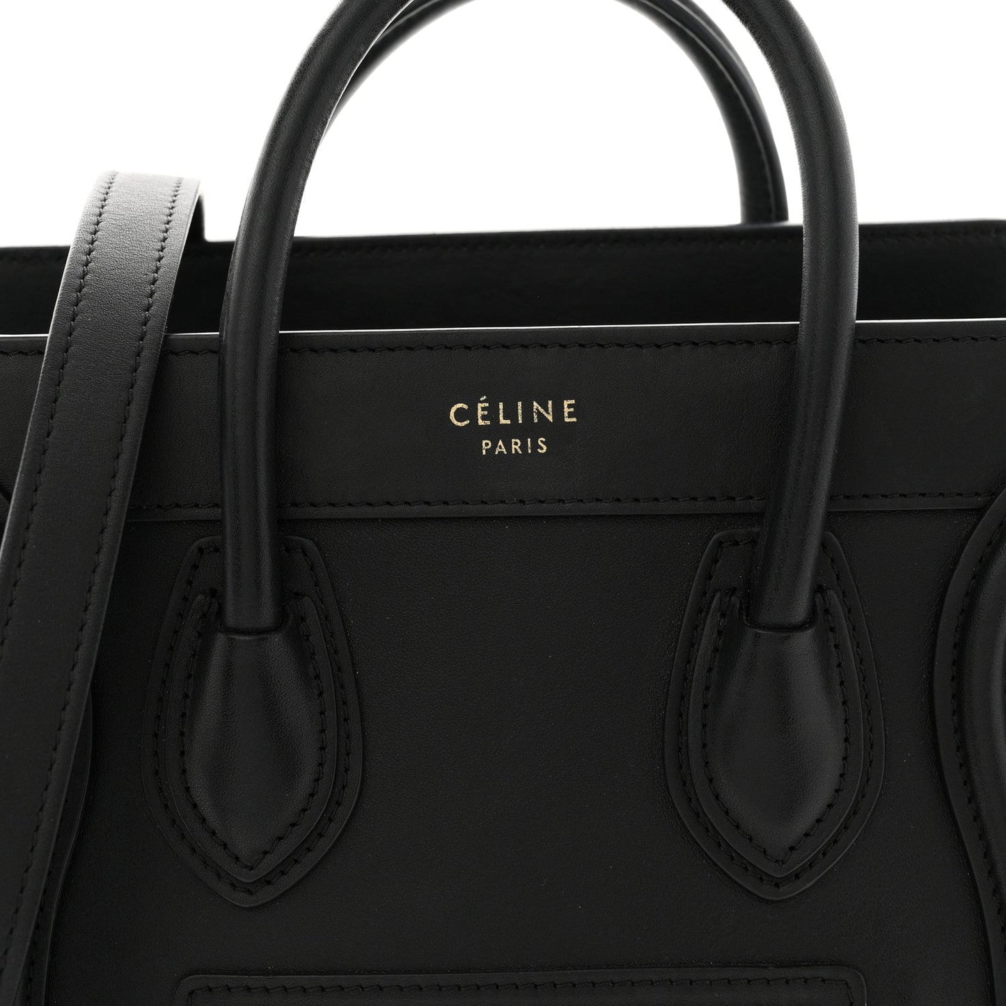 Smooth Calfskin Nano Luggage Black