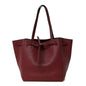Soft Grained Calfskin Small Belt Cabas Phantom Light Burgundy