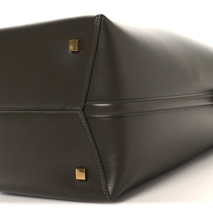 Shiny Calfskin Le 37 Bucket Bag Deep Musk