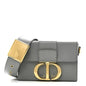 Box Calfskin 30 Montaigne Box Bag Gray