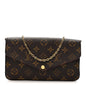 Monogram Pochette Felicie Chain Wallet Fuchsia