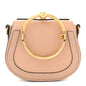 Calfskin Suede Small Nile Bracelet Bag Biscotti Beige
