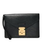 Epi Pochette Sellier Dragonne Clutch Black