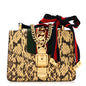 Snakeskin Mini Sylvie Chain Shoulder Bag Roccia