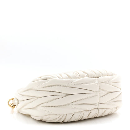 Nappa Matelasse Mini Wander Hobo White