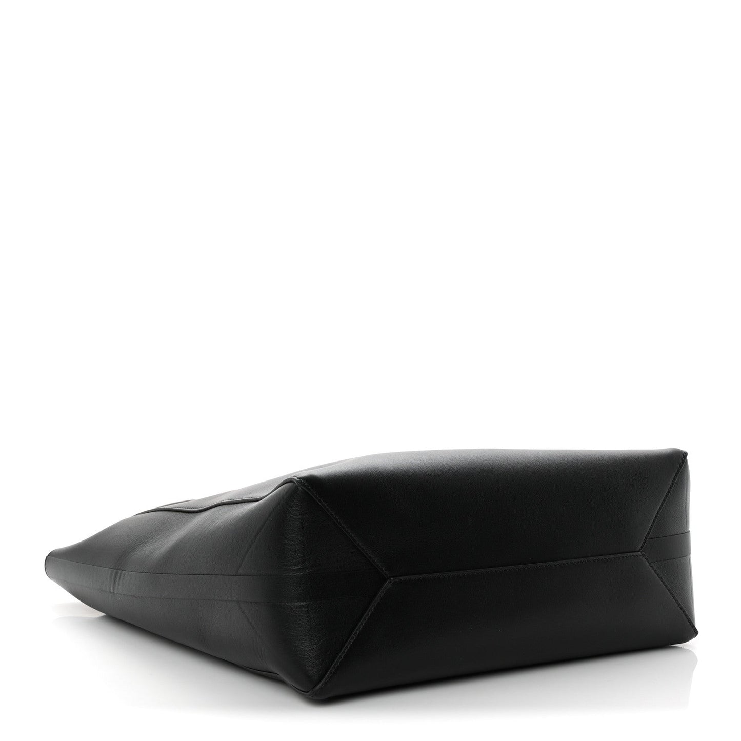 Calfskin Vlogo Medium Locker Tote Black
