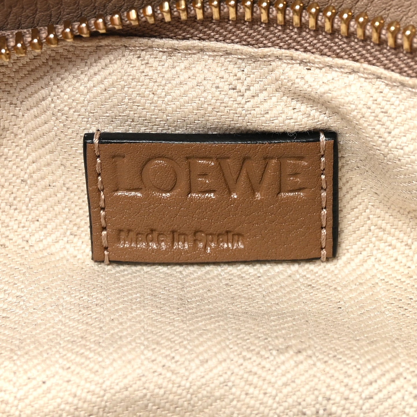 Grained Calfskin Small Puzzle Bag Sand Mink