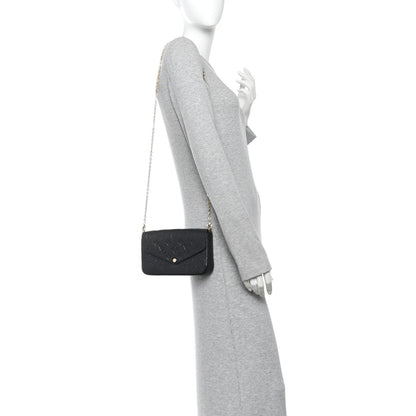 Empreinte Pochette Felicie Chain Wallet Black