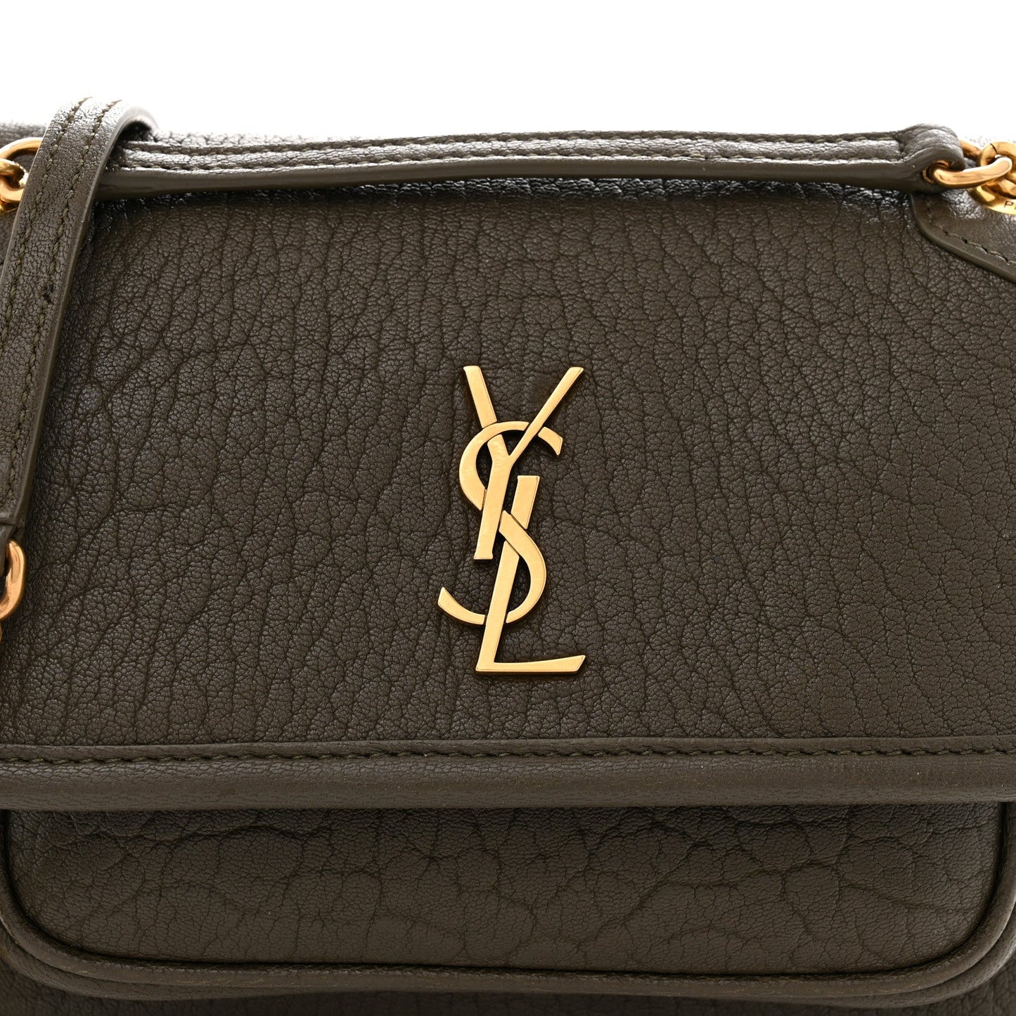 Grained Lambskin Monogram Mini Niki Chain Satchel Light Musk