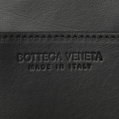 Calfskin Intrecciato Mini Cassette Sling Bag Black Parakeet