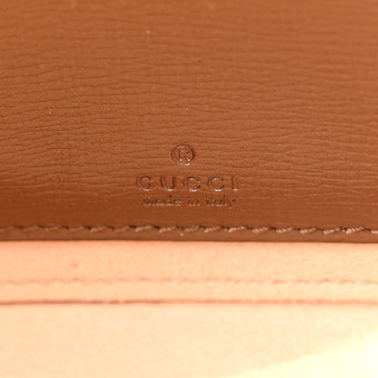 GG Supreme Monogram Azalea Calfskin Mini Retro Interlocking G Mini Shoulder Bag Beige Ebony Brown Sugar