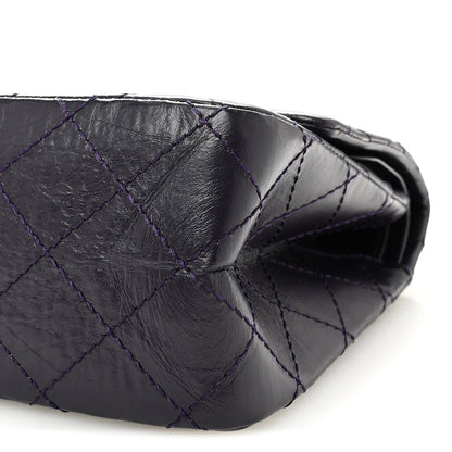 Aged Calfskin Quilted 2.55 Reissue 226 Flap Purple