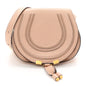 Calfskin Mini Marcie Round Crossbody Bag Blush Nude