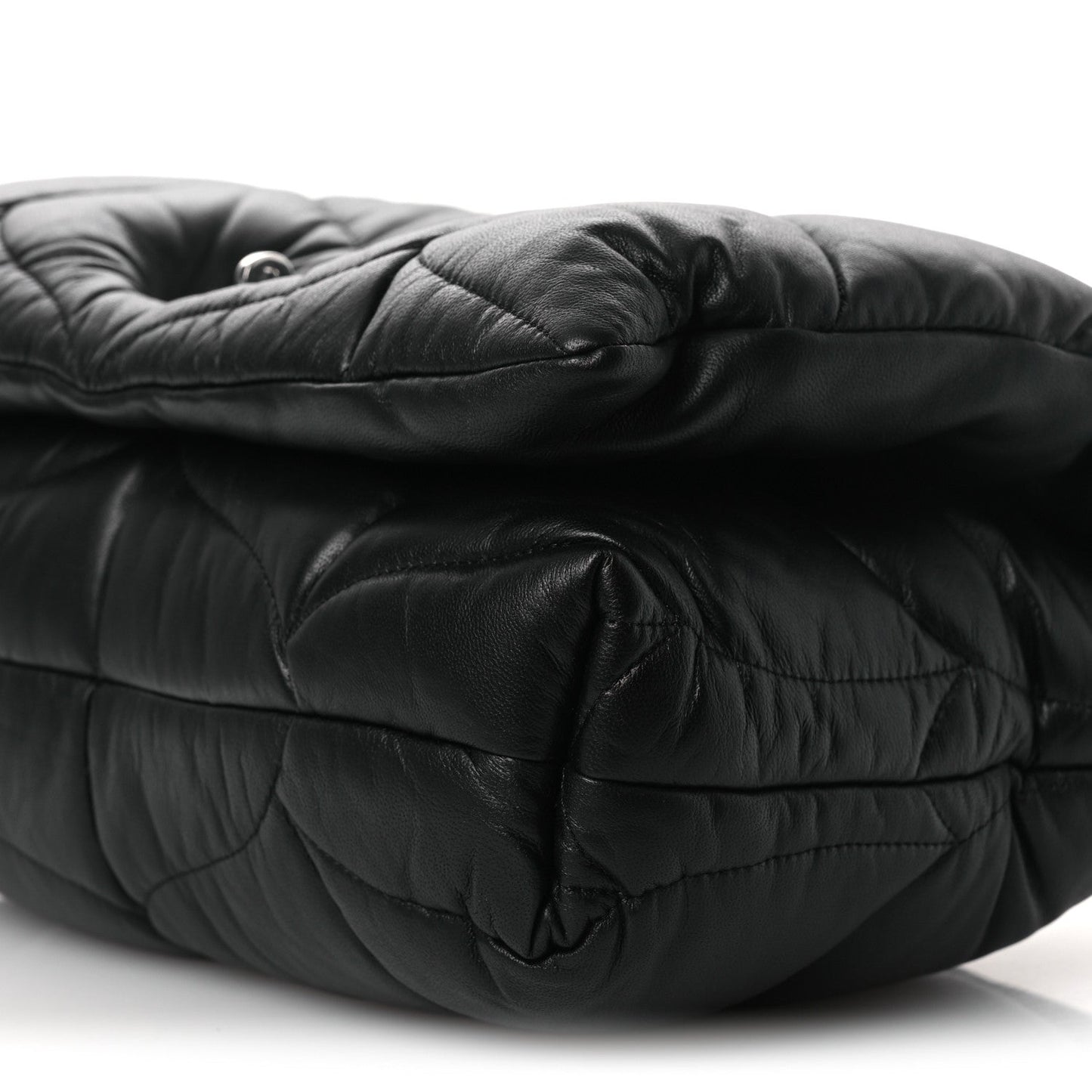 Nappa Pillow Quilted Little Softie Bag Black