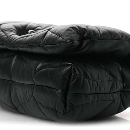 Nappa Pillow Quilted Little Softie Bag Black