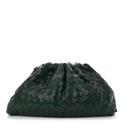 Nappa Maxi Intrecciato The Pouch Oversized Clutch Raintree