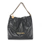 Shiny Calfskin Quilted Chanel 22 Black