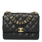 Caviar Quilted Coco First Flap Black