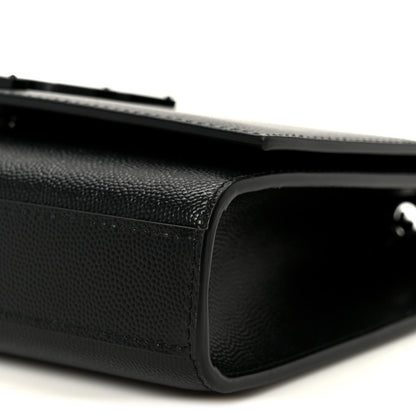 Grain De Poudre Small Classic Monogram Monochrome Kate Satchel Black