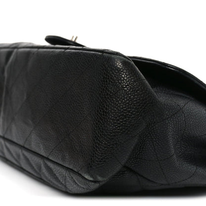 Caviar Quilted Jumbo Single Flap Black