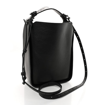 Calfskin Logo XS Tool 2.0 North-South Tote Black