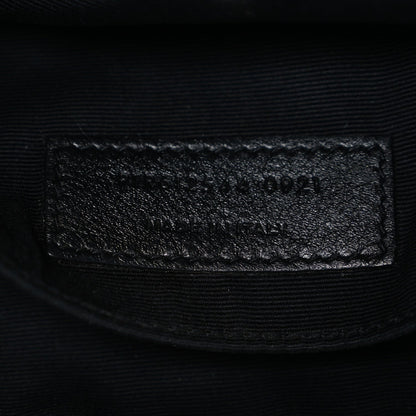 Suede Calfskin Monogram Lou Camera Bag Black