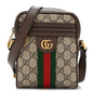 GG Supreme Monogram Web Mini Ophidia Messenger Brown