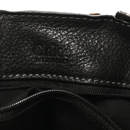 Calfskin Medium Paddington Satchel Black