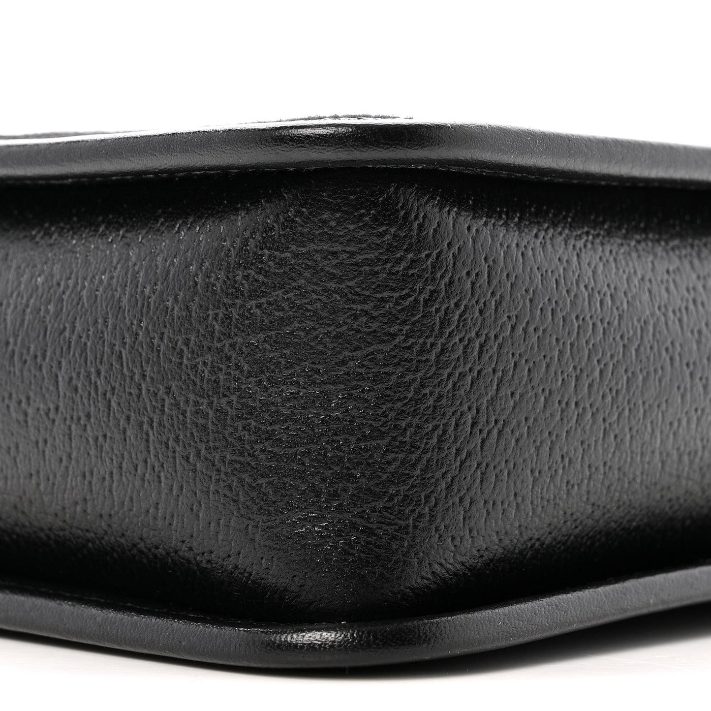 Monogram Jumbo GG Textured Dollar Calfskin Web Mini Crossbody Bag Black